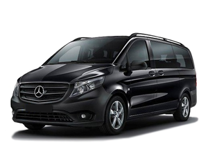Transfer from Cannes to Milan by Mercedes V-class. Get by taxi with english-speaking driver.
