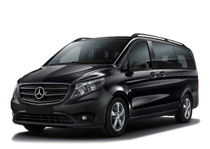Transfer from Rome airport Fiumicino (FCO) to Roma by Mercedes V class. Get by taxi with english-speaking driver.