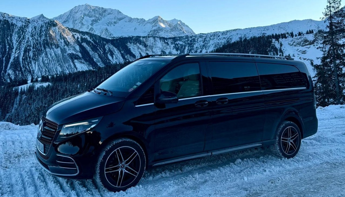 Transfer from Geneva airport to Courchevel by Mercedes V class with english speaking driver