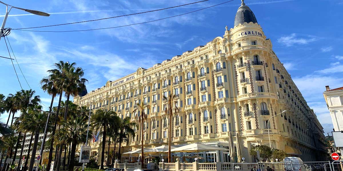 The InterContinental Carlton Hotel in Cannes