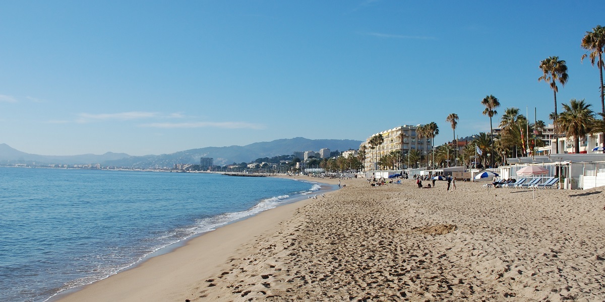 The Midi Beach in Cannes