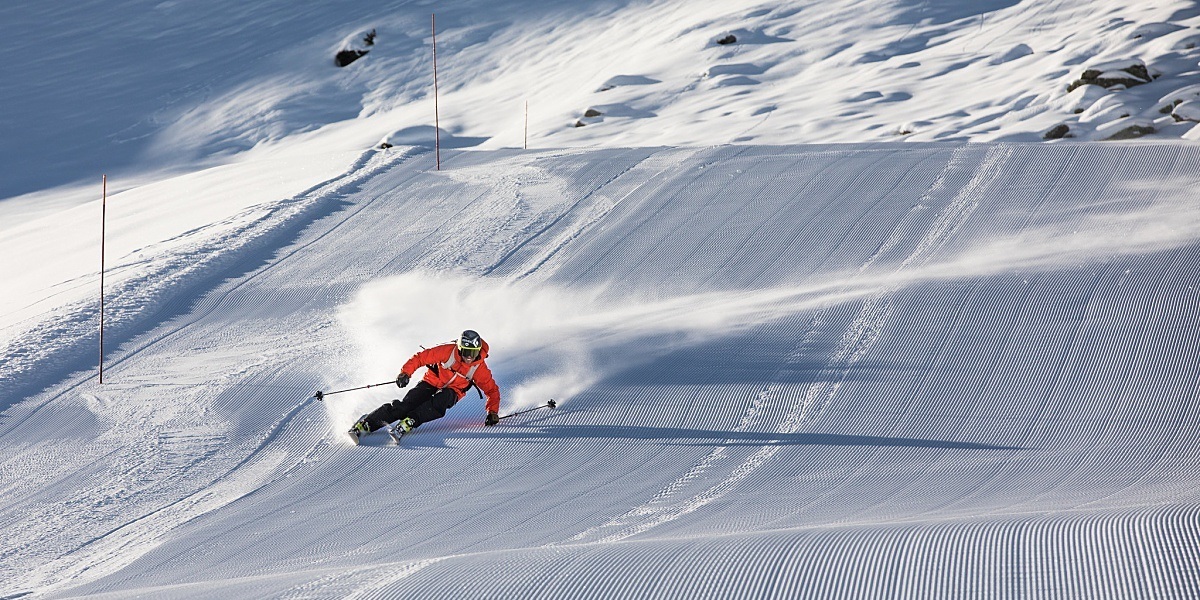 Ski slopes in Meribel