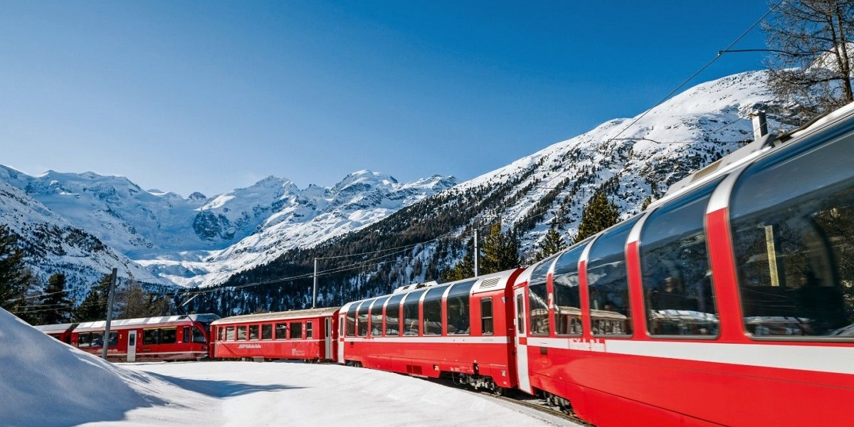 Railway excursions in St Moritz