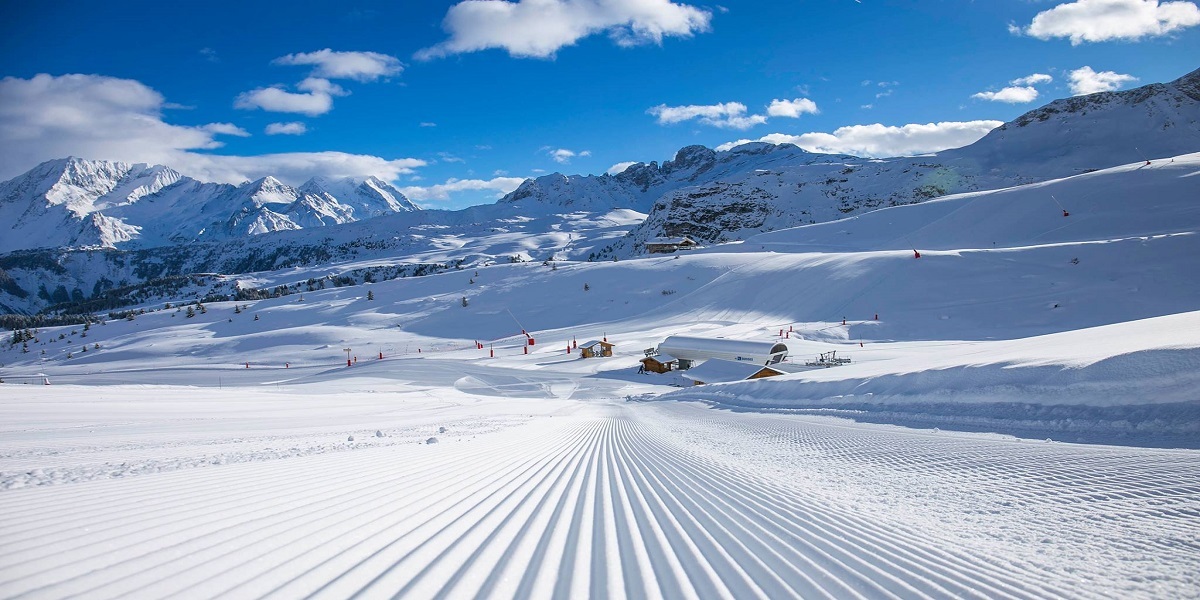 Ski slopes in Courchevel