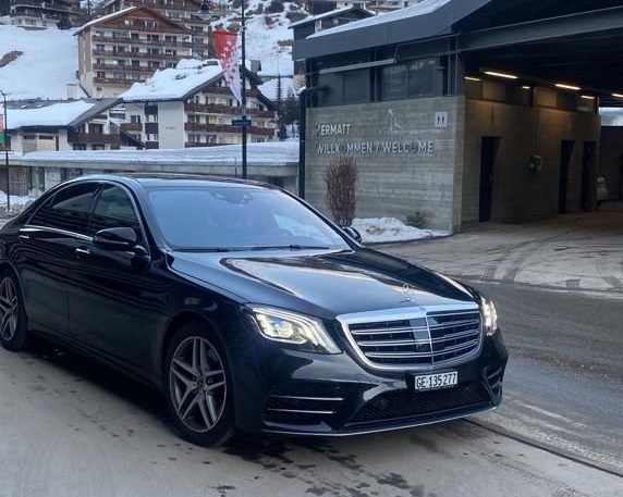 Mercedes S class - from Geneva airport to Zermatt