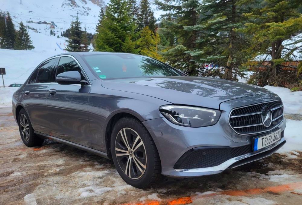 Private chauffeur transfer from Geneva Airport to Courchevel by Mercedes E-Class
