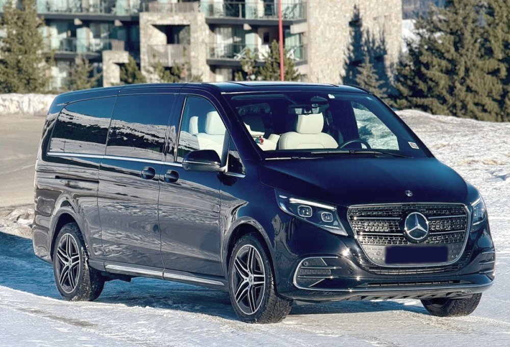 Mercedes V-Class 2025 for VIP transfer from Geneva airport to Chamonix