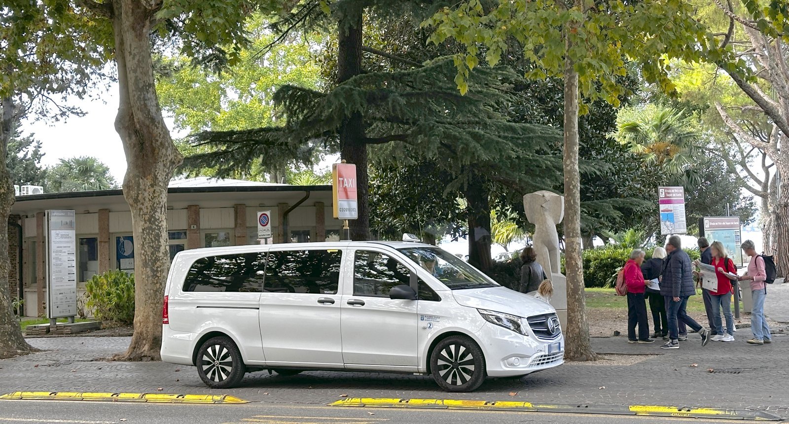 Official taxi stop in Sirmione